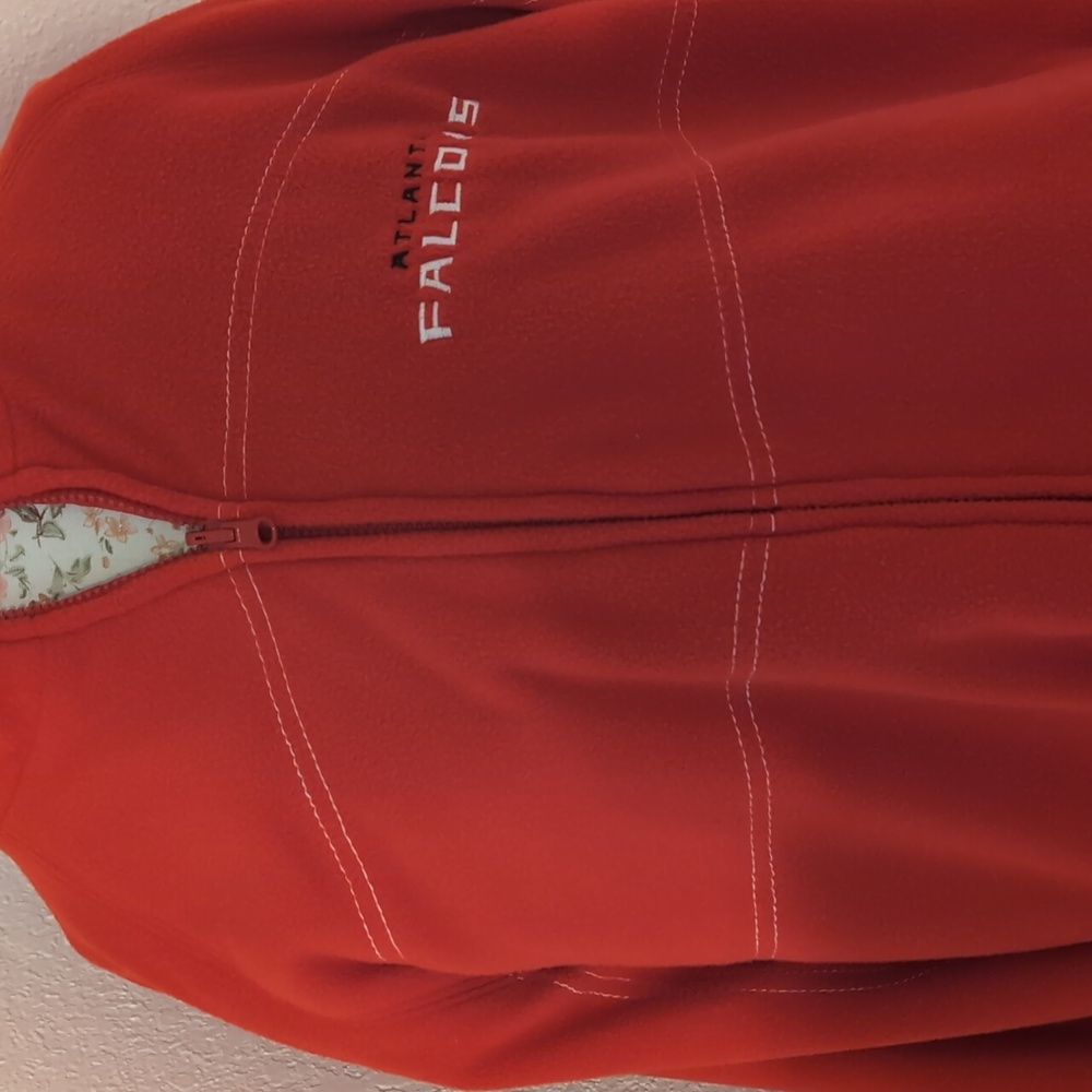 Red and Black Jacket with Atlanta Falcons Logo - Picture 7 of 7